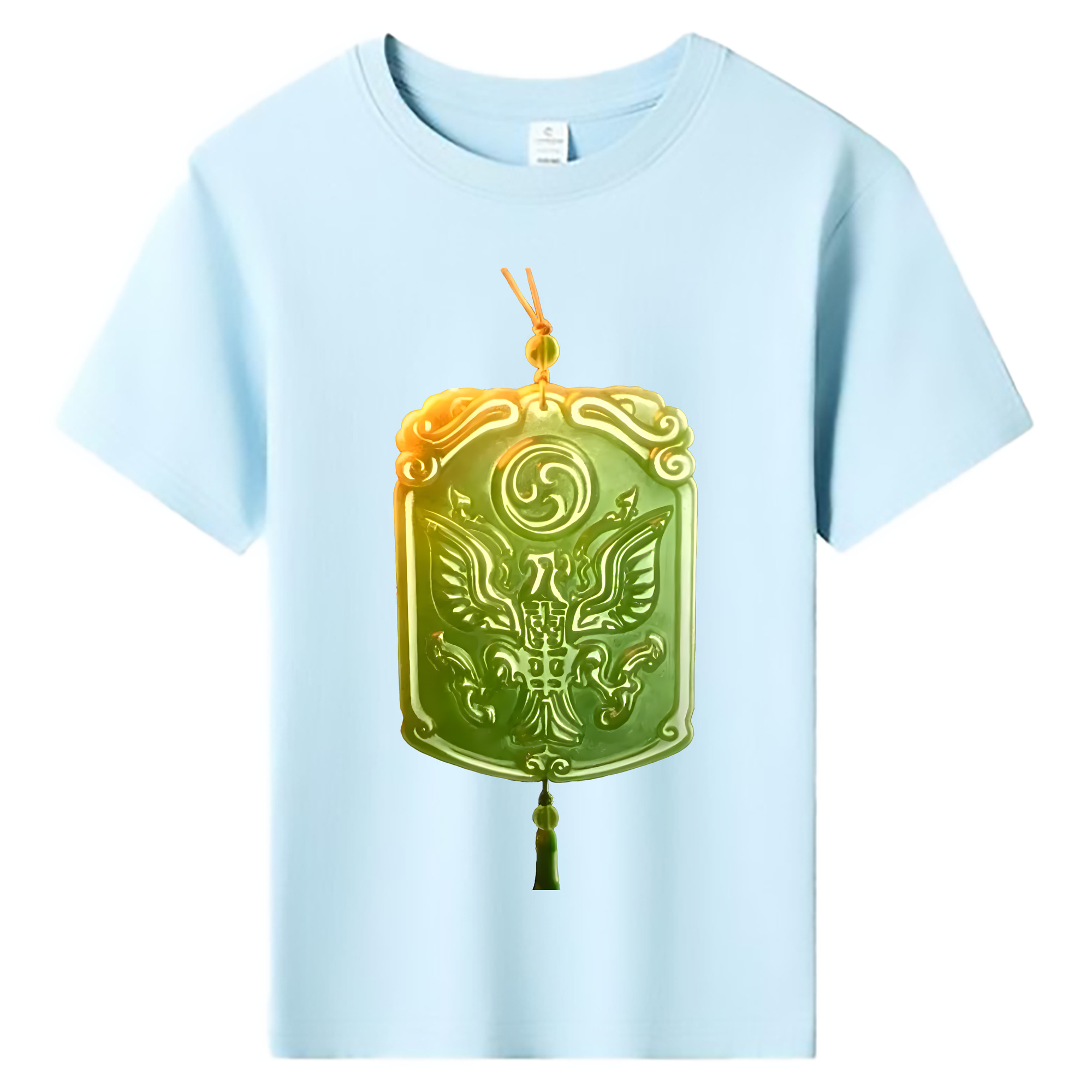 （画像用） Ne Zha 2 ナタ 魔童の大暴れ 綿100％キッズTシャツ（フロントプリント）